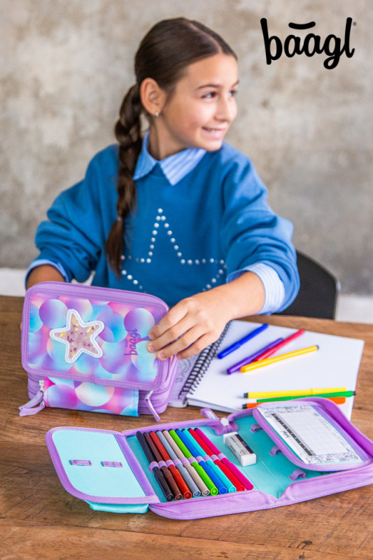 BAAGL Školský peračník trojposchodový Candy 6