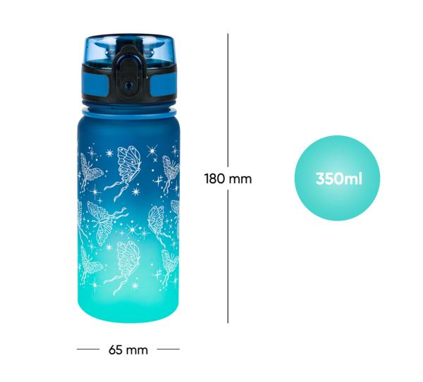 BAAGL Tritanová fľaša na nápoje Gradient Motýľ 350 ml 6