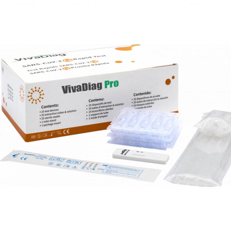 Antigénový test ViVaDiag SARS-CoV-2 Ag Rapid Test 25 ks (min. odber 25 ks a násobky)