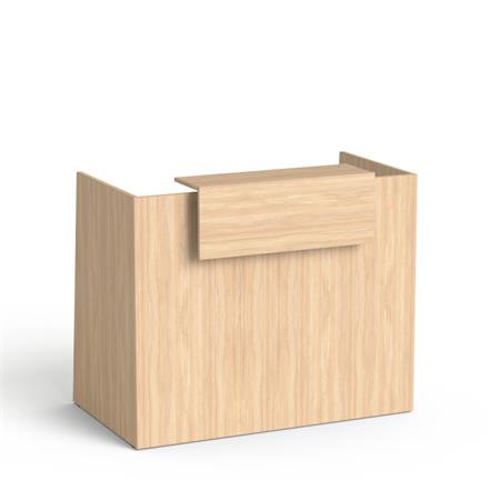 Recepčný pult, 130x64,5 cm, MAYAH "Freedom SV-91", dub