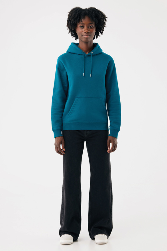 IQONIQ Joshua Unisex mikina s kapucňou z rec. bavlny dark teal XXXL 12