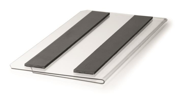 Logistické vrecko, magnetické, 150x67 mm, hotizontálne, DURABLE "HARD COVER", priehľadné 3