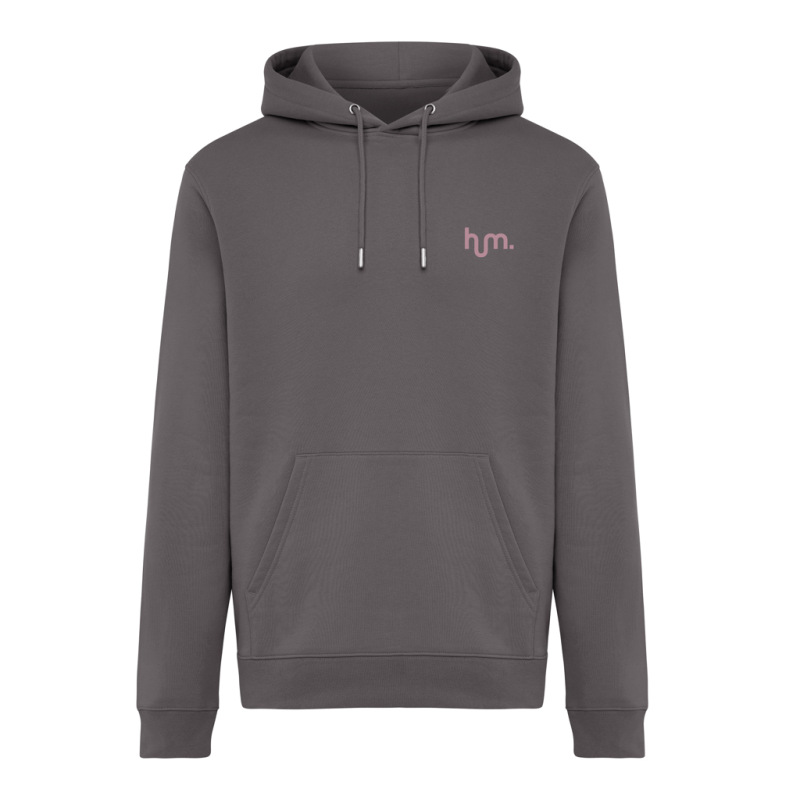 IQONIQ Joshua Unisex mikina s kapucňou z rec. bavlny antracitová S 4