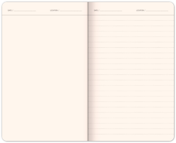 NOTIQUE Cestovateľský notes, linajkovaný, 13 x 21 cm 1