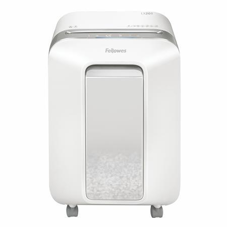 Skartovací stroj, mikro krížový rez, 11 listov, FELLOWES "Powershred LX201", biela 2