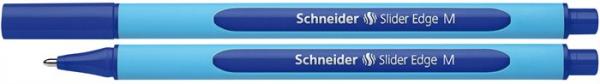 Guľôčkové pero, 0,5 mm, s vrchnákom, SCHNEIDER "Slider Edge M", modré 1