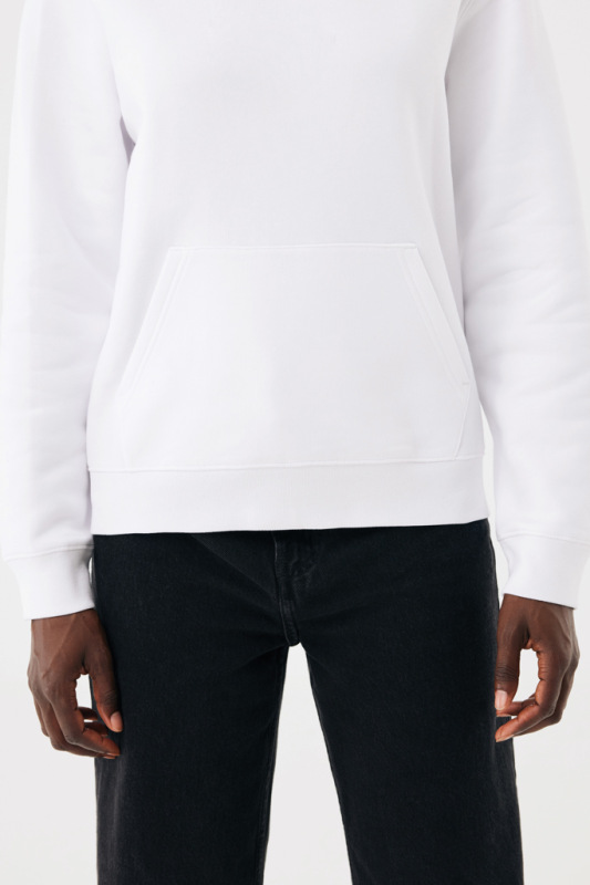 IQONIQ Joshua Unisex mikina s kapucňou z rec. bavlny recycled white 5XL 14