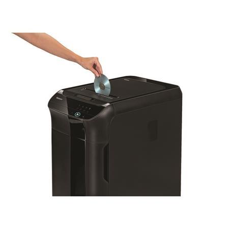 Skartovací stroj, mikro krížový rez, 600 listov, FELLOWES "AutoMax 600M", čierna 5