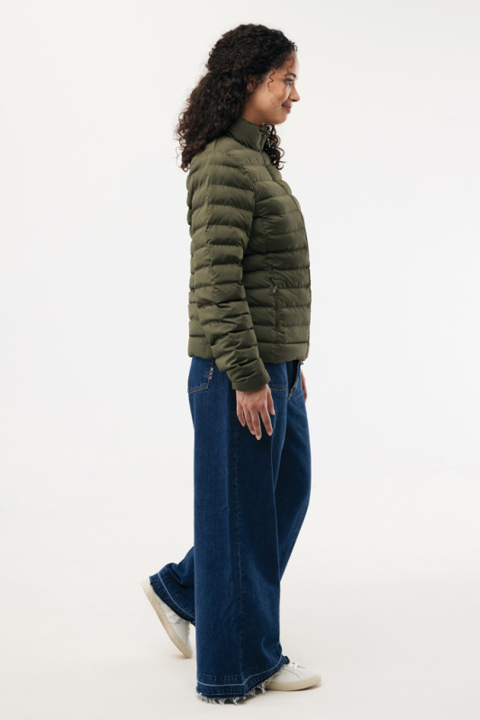 IQONIQ Maiko dámska prešívaná bunda z rec. polyesteru khaki XS 6