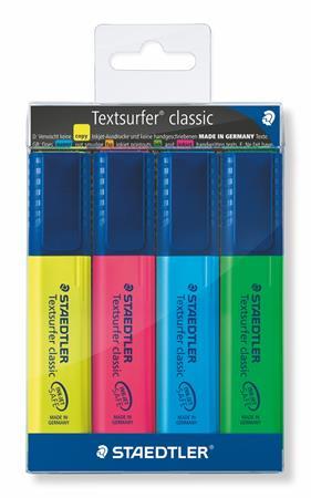 Zvýrazňovač, sada, 1-5 mm, STAEDTLER "Textsurfer Classic", 4 rôzne farby 1