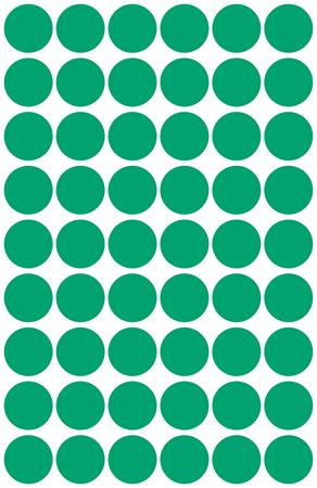 Etikety, okrúhle, priemer: 12 mm, AVERY ZWECKFORM, zelené, 270 etikiet/bal 4