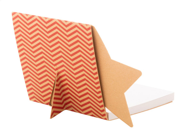 CreaStick Xmas Eco lepiaci poznámkový blok na zákazku, hviezda 1