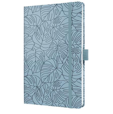 Zápisník, exkluzívny, 135x203 mm, linajkový, 87 listov, tvrdá obálka, SIGEL "Jolie", Blue 1