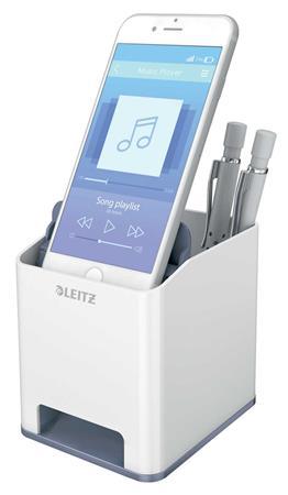 Držiak na písacie potreby, LEITZ "Wow", biela 4