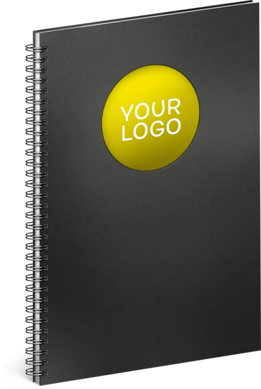 NOTIQUE Notes Twin čierny/žltý, linajkovaný, 21 x 29,7 cm 7