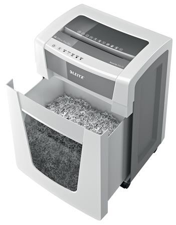 Skartovací stroj, mikrokonfety, 5 listov, LEITZ "IQ Office Pro P5+" 3