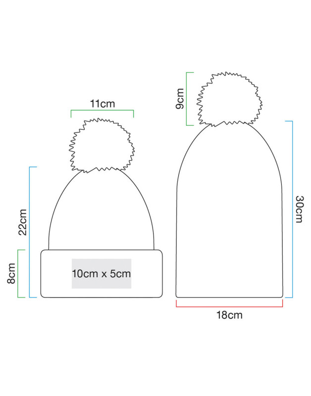 Čiapka Chunky s odnímateľným brmbolcom 6