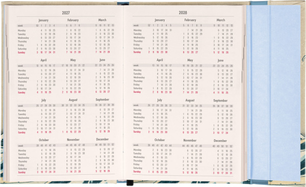 NOTIQUE Magnetic weekly planner Katsushika Hokusai 2027, 11 x 16 cm 2