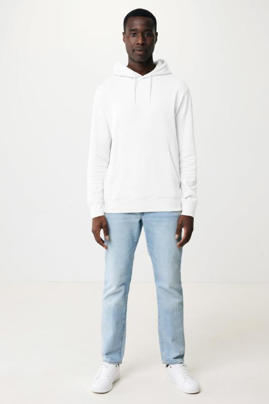 Ľahká mikina s kapucňou IQONIQ Rila z recykl. bavlny recycled white XXS 4