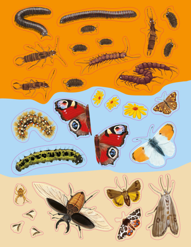 SVET CHROBÁKOV, MOTÝĽOV a iných potvoriek – Kniha samolepiek 10