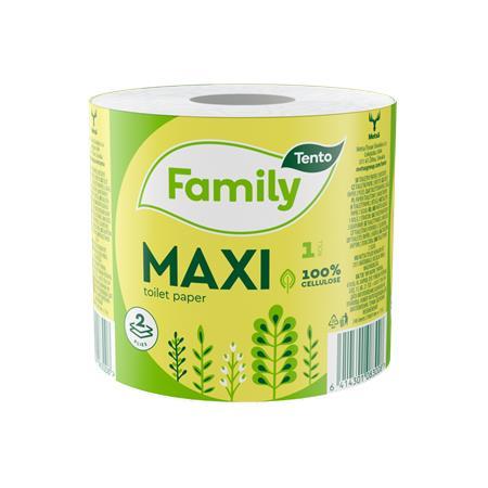 Toaletný papier, 2-vrstvový, malý kotúč, 64 kotúčov, TENTO, "Family Maxi" 1