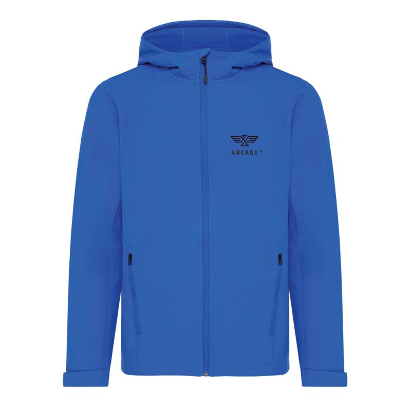 Pánska soft shell bunda IQONIQ Makalu z recykl. polyesteru kráľovská modrá XXXL 3