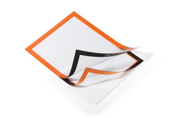 Informačný panel, A4, samolepiaca zadná strana, DURABLE "DURAFRAME®", oranžová 3