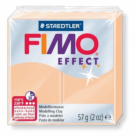 Modelovacia hmota, 57 g, polymérová, FIMO "Effect", pastelovo broskyňová 1