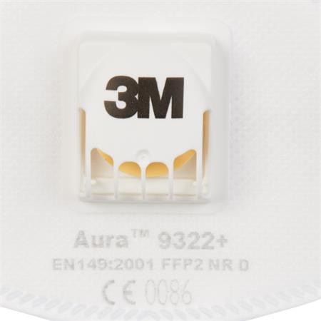 Respirátor s ventilom, 3M "9322+ Aura" 2