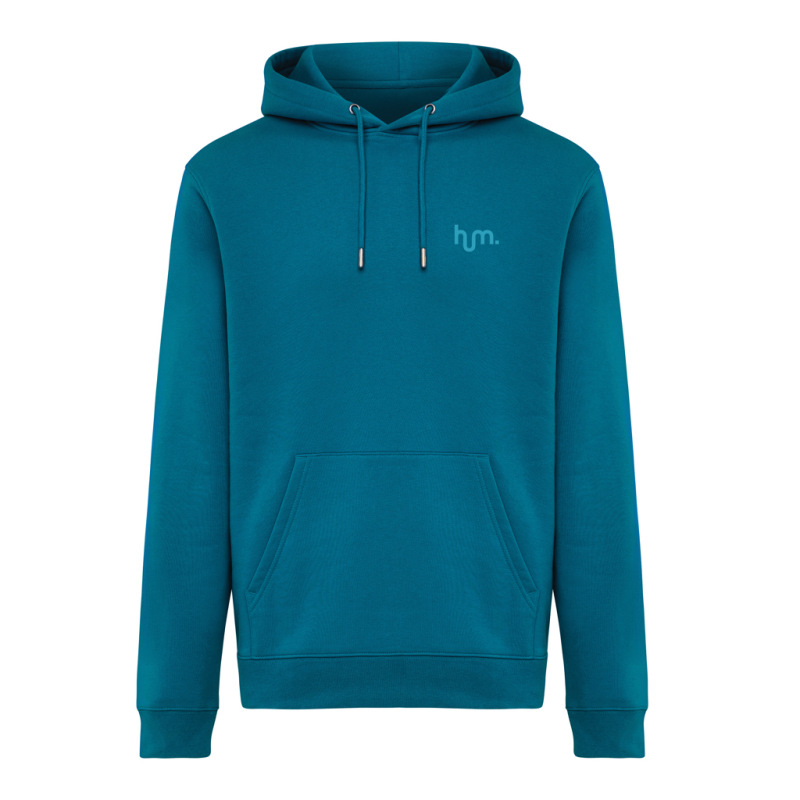 IQONIQ Joshua Unisex mikina s kapucňou z rec. bavlny dark teal XXXL 4