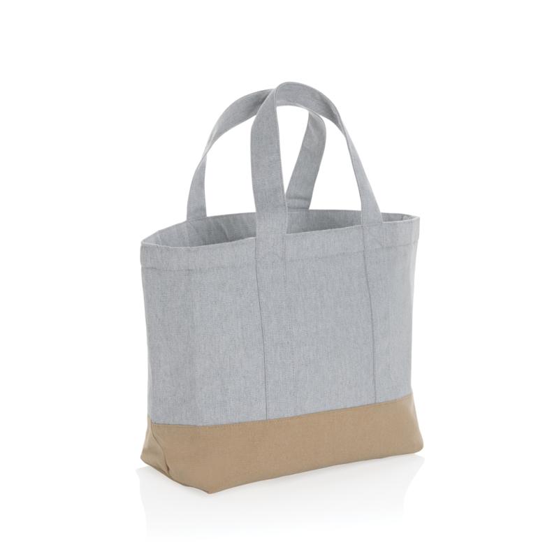 Nefarbená chladiaca taška Impact z 285g recykl. canvas AWARE sivá 1