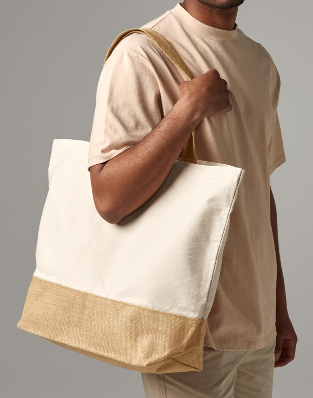 Taška Jute Base Canvas Tote XL
