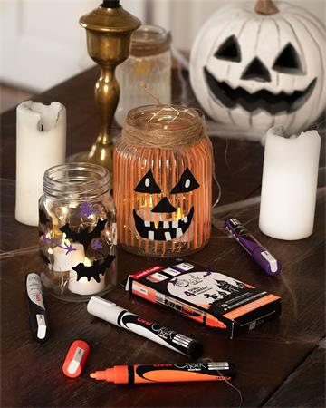 Kriedový popisovač, sada, 1,8-2,5 mm, UNI "PWE-5M","Halloween", 4 rôzne farby 3