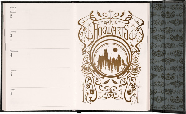 NOTIQUE Týždenný magnetický diár Harry Potter – Lumos 2026, 11 x 16 cm 4
