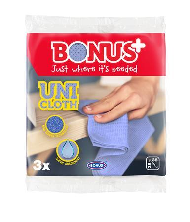 . Čistiaca utierka, univerzálna, 3 ks "Bonus Premium Line" 1