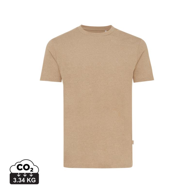 Nefarbené tričko IQONIQ Manuel z recykl. bavlny heather brown XXXL