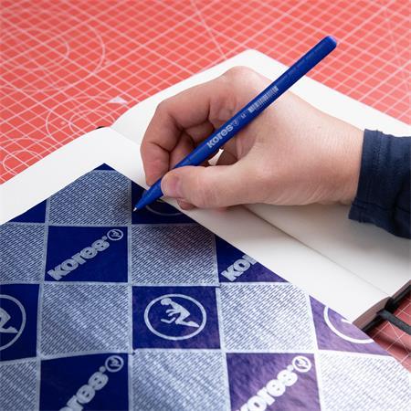 Uhľový papier, A4, ručný, KORES, 100 listov, modrá 3