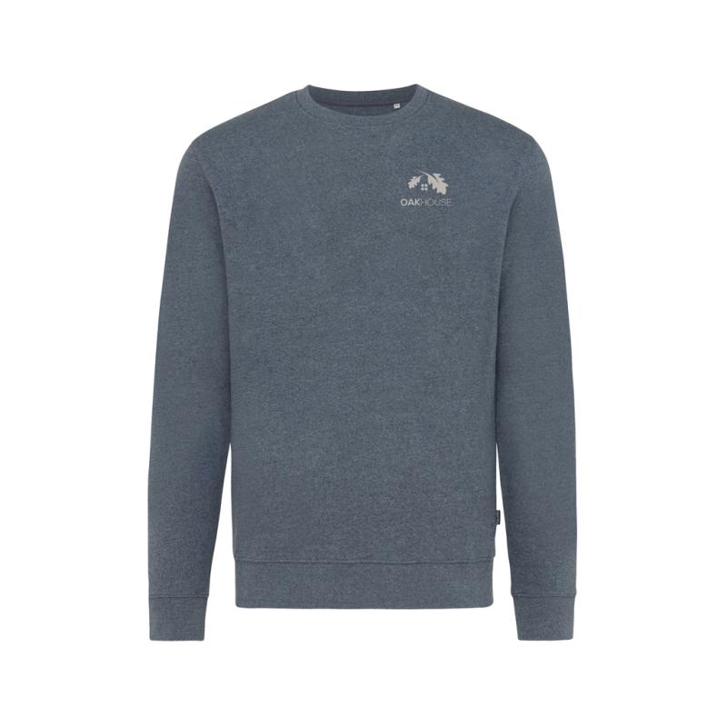 Nefarbená mikina IQONIQ Denali z recykl. bavlny heather navy XXS 7