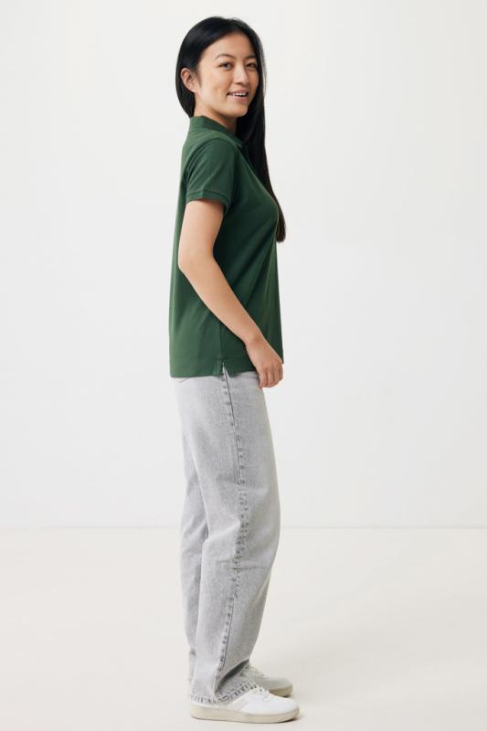 Dámske polo tričko IQONIQ Yosemite z recykl. bavlny forest green XXS 5