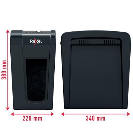 Skartovací stroj, konfety, 10 listov, REXEL "Secure X10-SL" 6