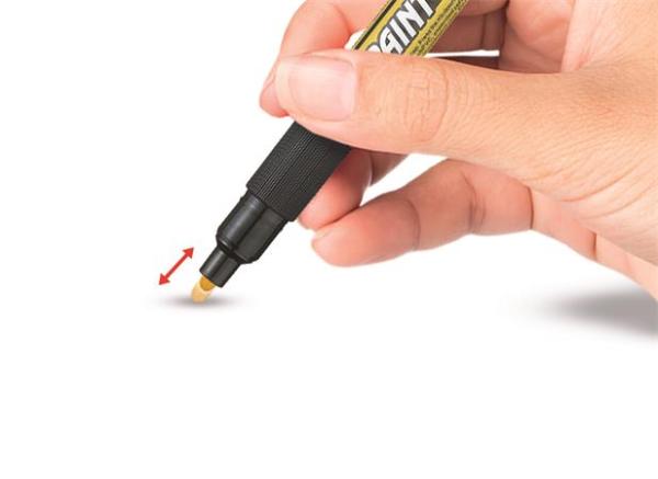 Lakový popisovač, 2 mm, kužeľový hrot, PENTEL "MMP20", čierna 3