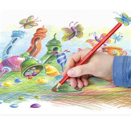 Sada farebných ceruziek, trojhranné, kovová krabica,STAEDTLER "Ergo Soft", 36 rôznych fari 5