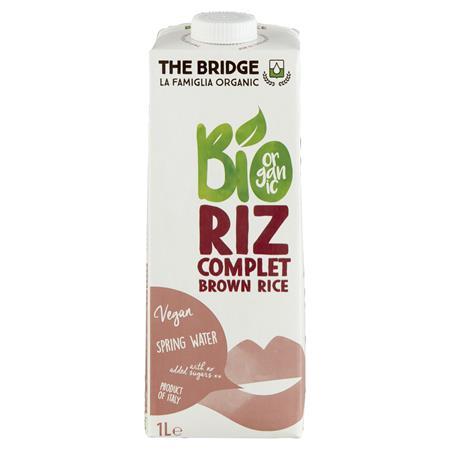 Rastlinný nápoj z hnedej ryže, bio, 1 l, THE BRIDGE 1