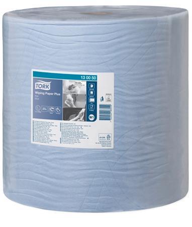 Papierová utierka, v kotúči, priemer: 39 cm, W1 systém, TORK "Plus", modrá 1
