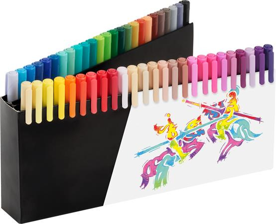 Fixky štetcové, v stojančeku, FABER-CASTELL "Black Edition", 50 rôznych farieb 2