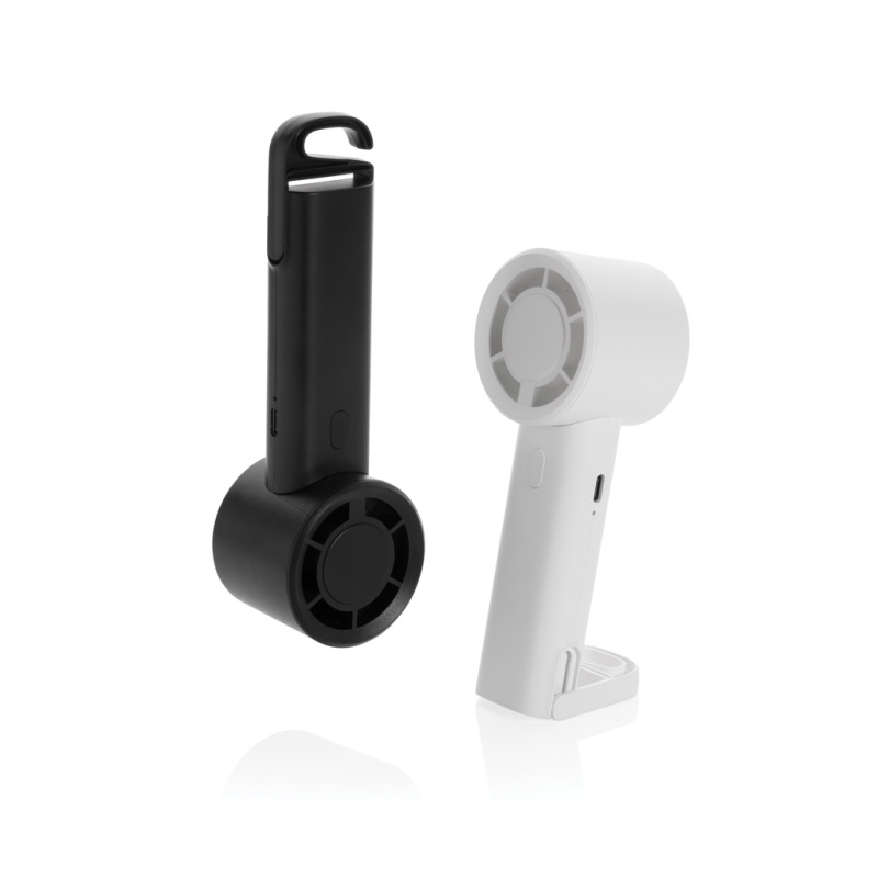 Twist RCS prenosný nabíjateľný ventilátor z rec. plastu čierna 10