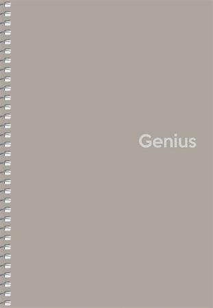 Špirálový zošit, štvorčekový, A5, 80 listov, PP obal, SHKOLYARYK "Genius", mix 1