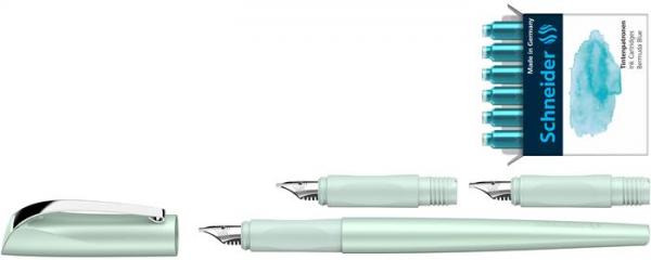 Plniace pero, darčeková sada, 1,1 mm, darček: 1,5 a 1,8 mm hrot SCHNEIDER "Callissima", mä 3