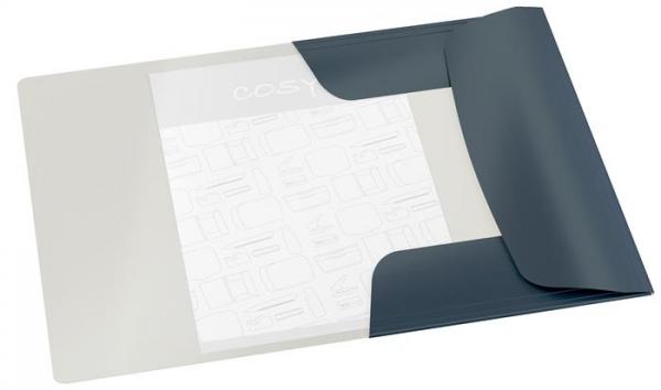 Doska s gumičkou, 15 mm, kartón, A4, LEITZ "Cosy", matná sivá 3