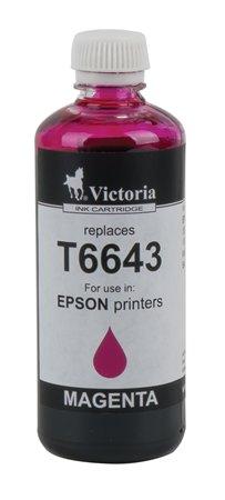 T6643 náplň do tlačiarní L100, 200mfp, VICTORIA, červená, 100ml